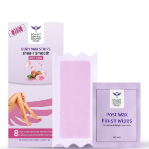Bombay Shaving Company Body Wax Strips, Shea-R Smooth for Dry Skin, 8 pcs