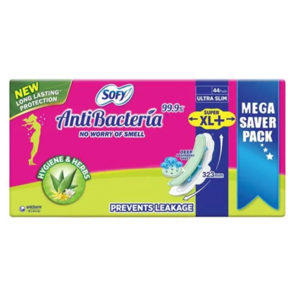 Sofy Sanitary Pad Antibacteria Super XL+, 30 pcs