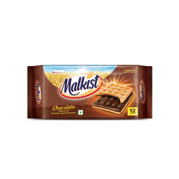 Malkist Chocolate Flavoured Cruncy Layered Crackers, 138 g