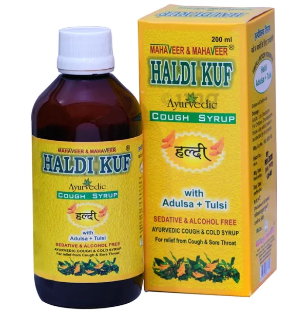 Mahaveer & Mahaveer Haldi Kuf Ayurvedic Cough Syrup 200ML