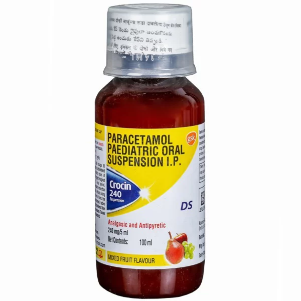 Crocin 240 DS Mixed Fruit Suspension 100 ml