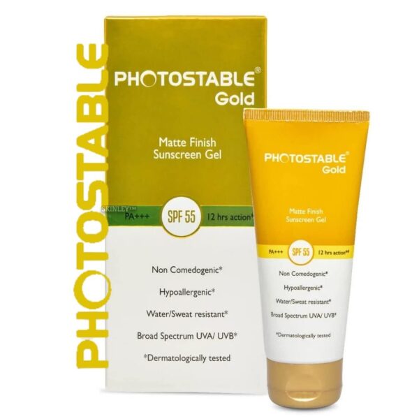 Photostable Gold Spf 55 Matte Finish Sunscreen Gel 50 gm