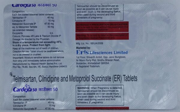 CARDEXA 50 TABLET