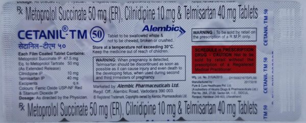 CETANIL-TM 50 TABLET